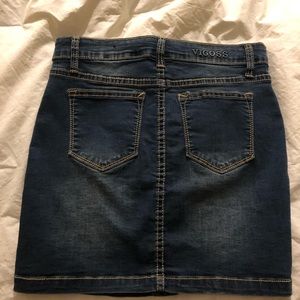 Y2K denim mini skirt